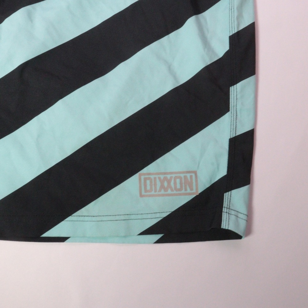 Dixxon Swim Shorts Mens 46 Blue Striped Unlined Swim Board Trunks Drawstrings - Picture 3 of 9